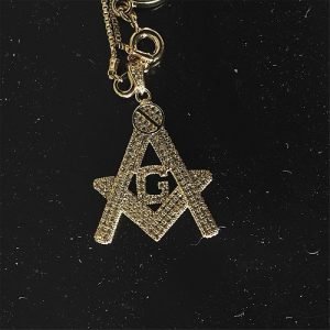 GOLD MASONIC PAST MASTERS PENDANT